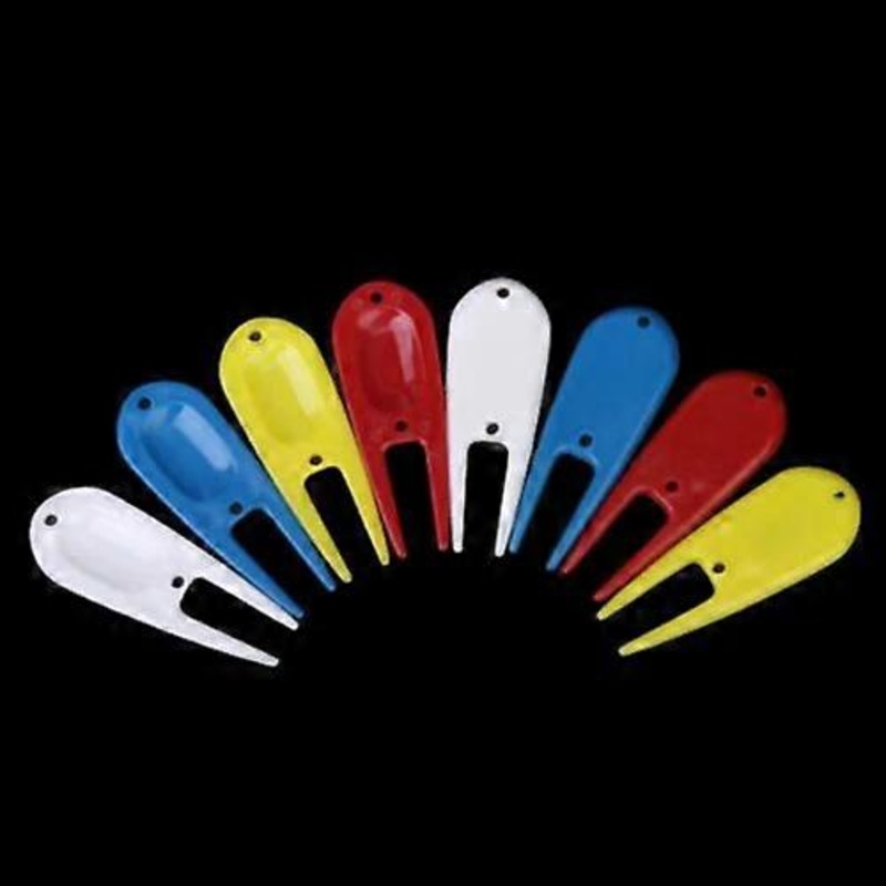 Divot Tool, 8pcs Plastic Ball Marker Set with Assorted Colors