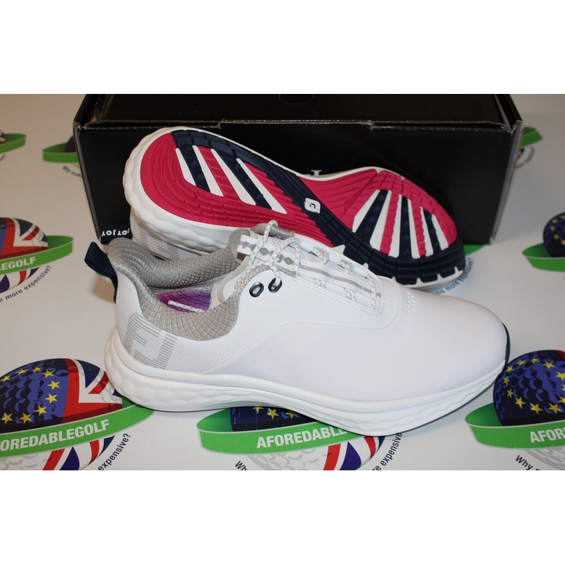 Footjoy Quantum Waterproof Golf Shoes White UK Size 9 Medium 56981K