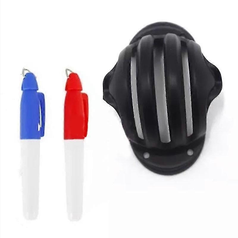 Golf Ball Triple Track 3 Line Marker Stencil ERC Chrome Soft Odyssey + 2 Pen High Quality Triple Tracks