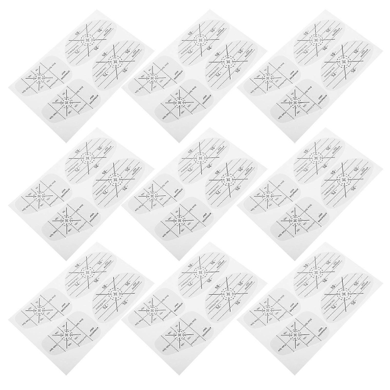 Golf Grip Aid Golf Impact Stickers Golfers Training Convenience 9.00X4.20X0.10cm 10Sheets