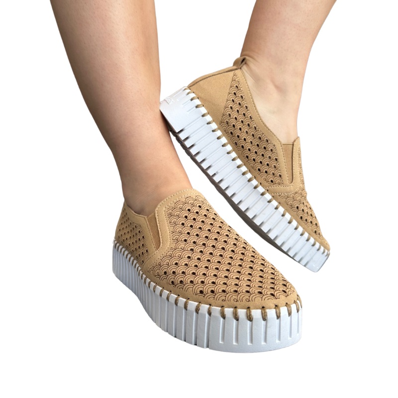 Ilse Jacobsen Tulip Slip On Platform – Latte