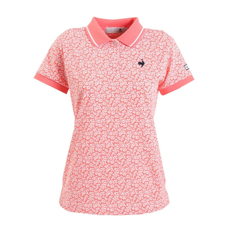 LE COQ SPORTIF GOLF Flower Pattern Women’s Polo (Orange)