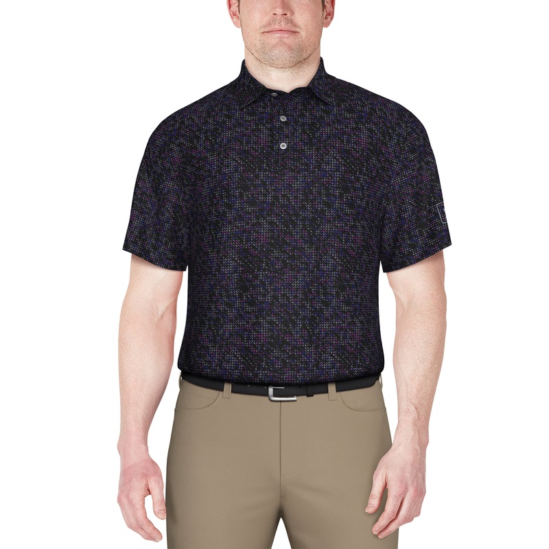 Men’s Clustered Geo Print Golf Polo