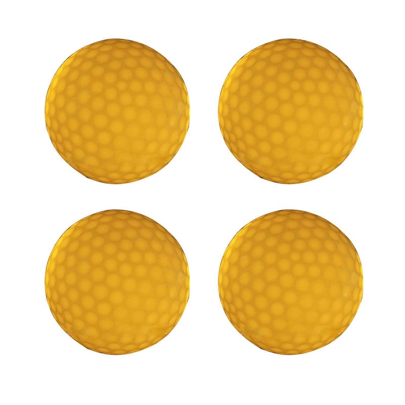 4Pieces Glow Golf Balls for Night Sports Tournament Glowing in The Dark Golf Ball Long Lasting Bright Luminous Balls  Yellow