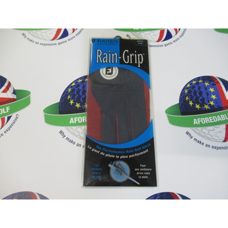 Footjoy Raingrip Navy/Red Left Hand Glove For Right Hand Player Size XL