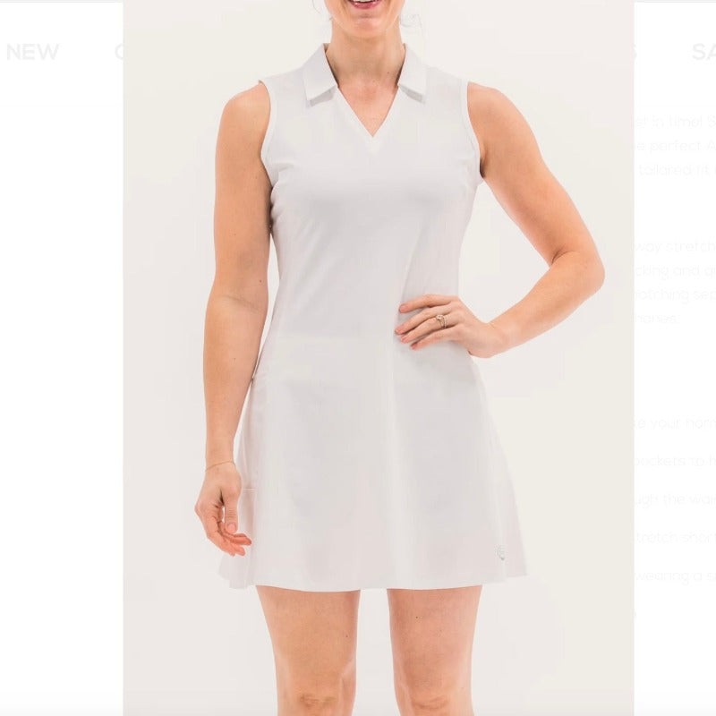 Foray Golf Core Dress (pockets) 15.5 – White