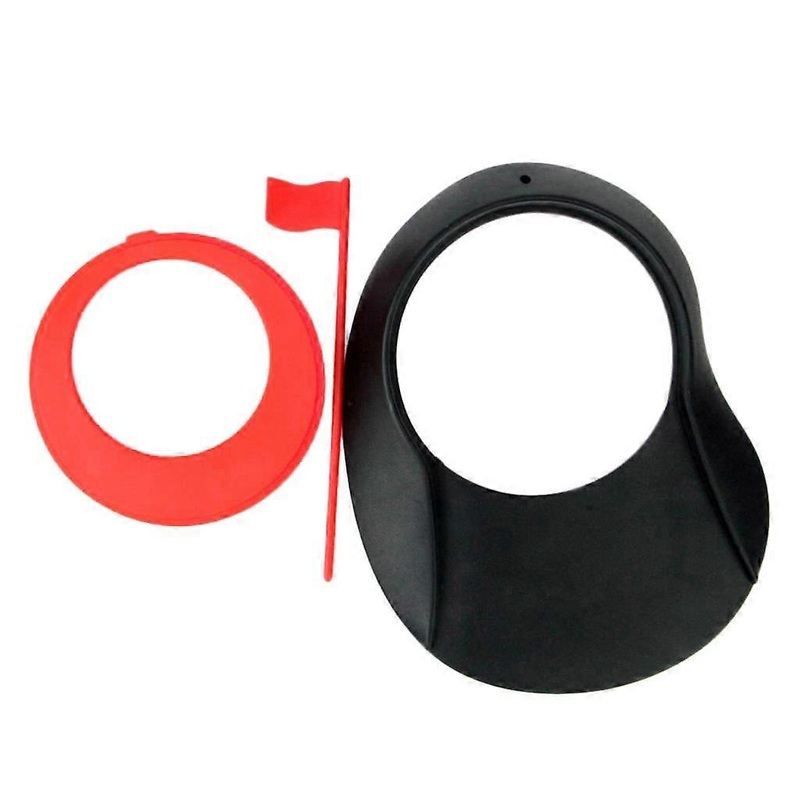 Portable Golf Mat Practice Putting Cup with Hole and Plastic Flag for indoor