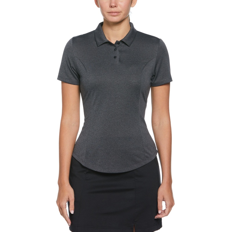 Women’s Heather Golf Polo|Black Heather|XS|S|M|L|XL|XXL