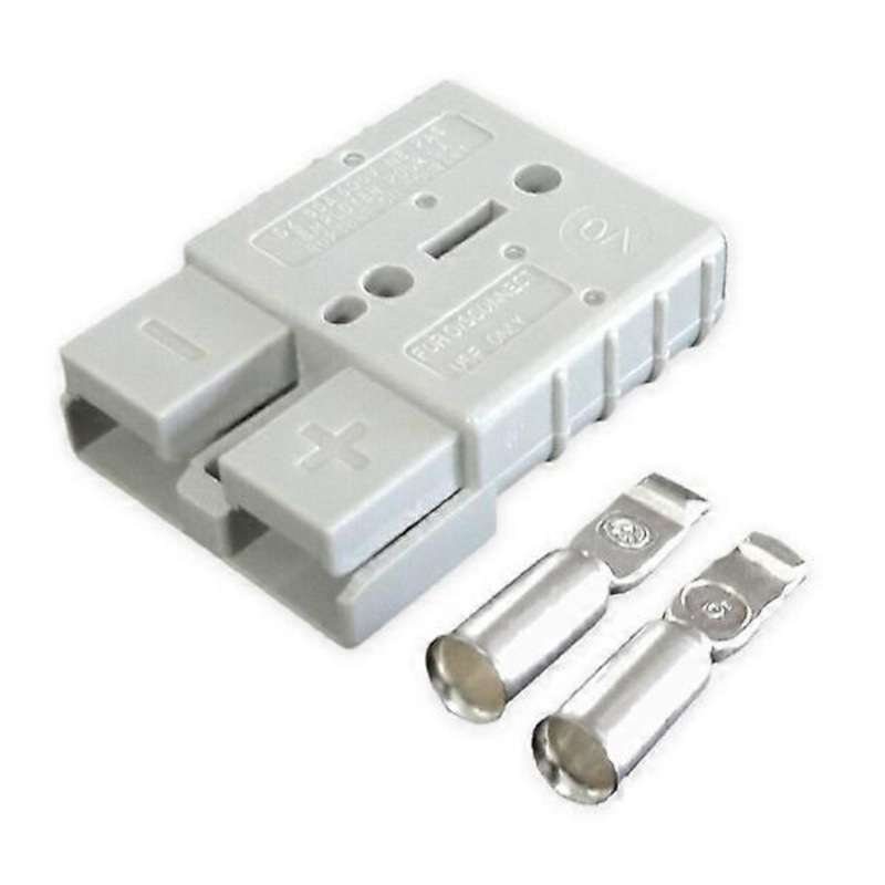 1 Set Pin Contact Double Pole Flame Retardant PC 600V 50A Battery C