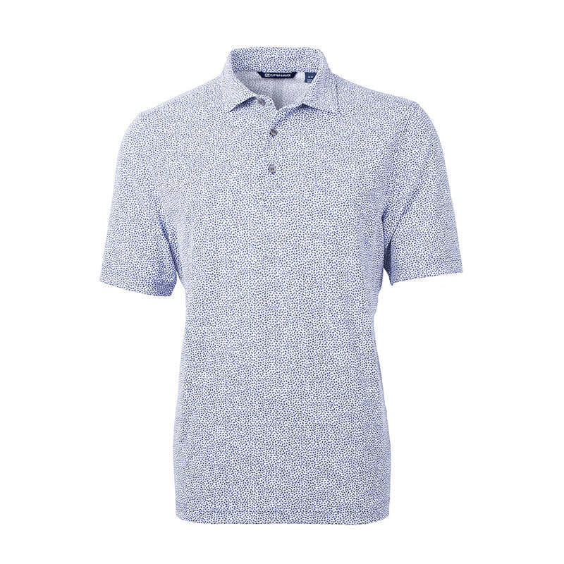 CUTTER & BUCK Virtue Ecopique Print Men’s Polo (Hyacinth)