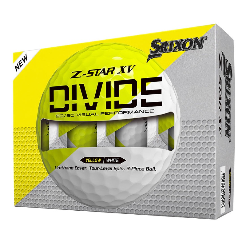 Z Star XV 9 ’25 Golf Balls – DIVIDE White/Yellow