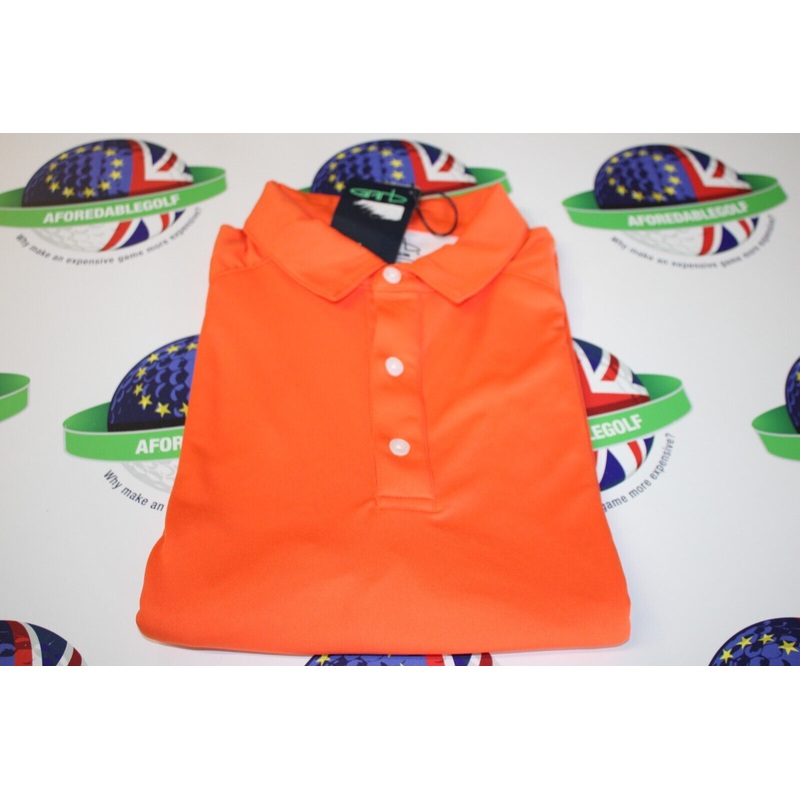 Garbinc Ross Junior Boys Polo Shirt Orange Size Medium Ages 7-8