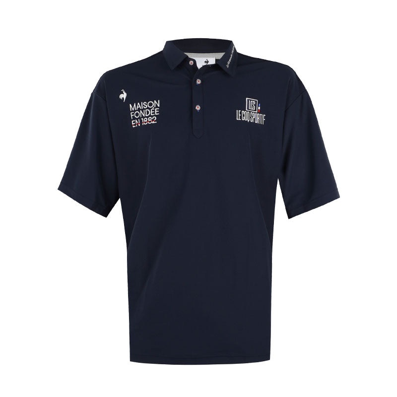 LE COQ SPORTIF GOLF Classic Plain Men’s Polo (Navy)