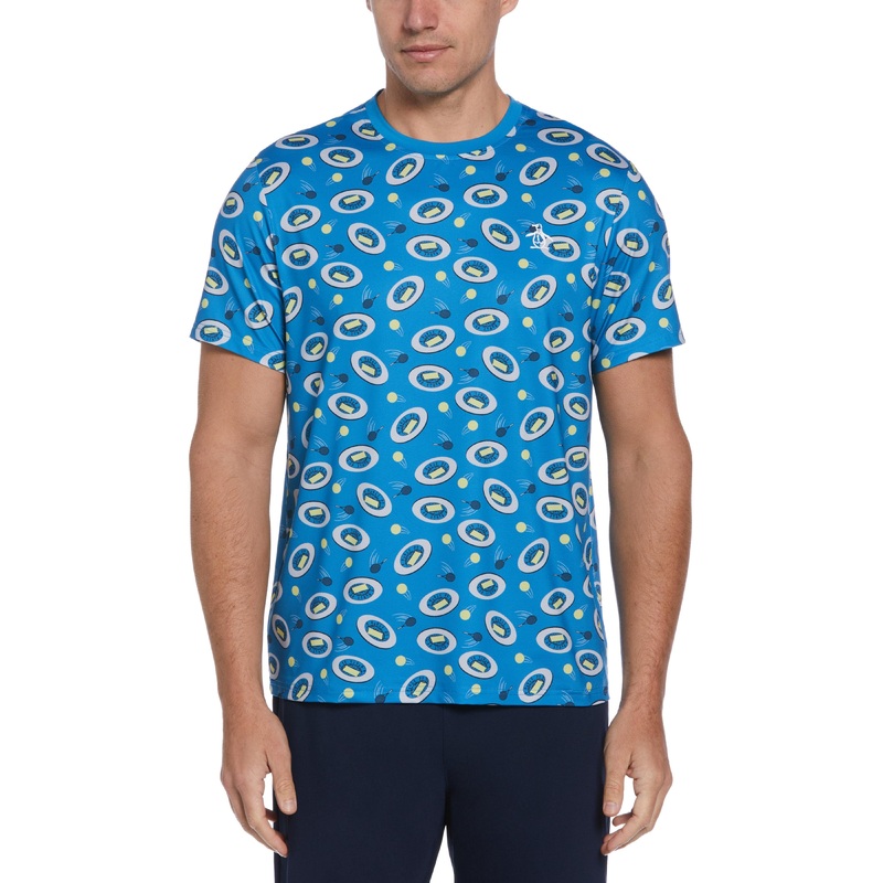 Men’s Tennis Print Crew Neck Tee