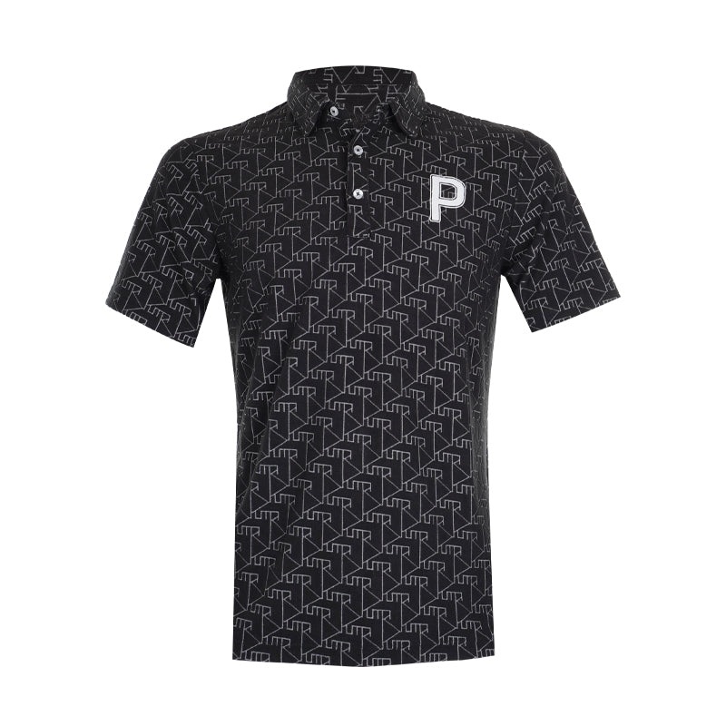 PUMA Japan Stretch Pile Jacquard Men’s Polo (Black)