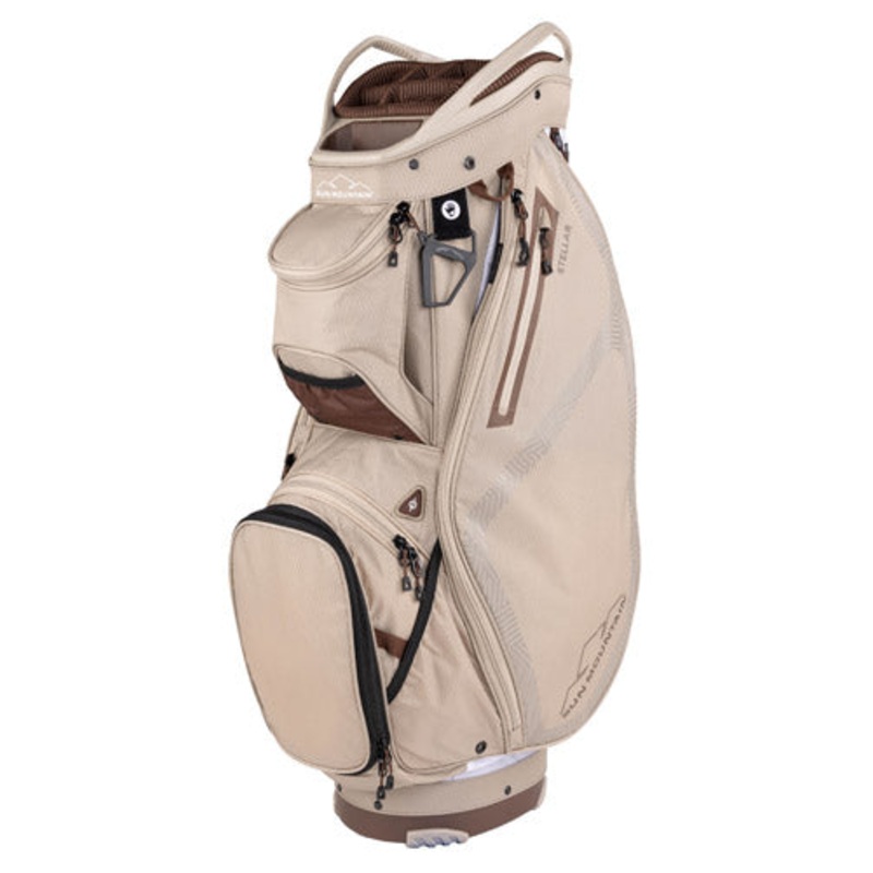 Sun Mountain Stellar Women’s Cart Bag – White/Taupe/Java