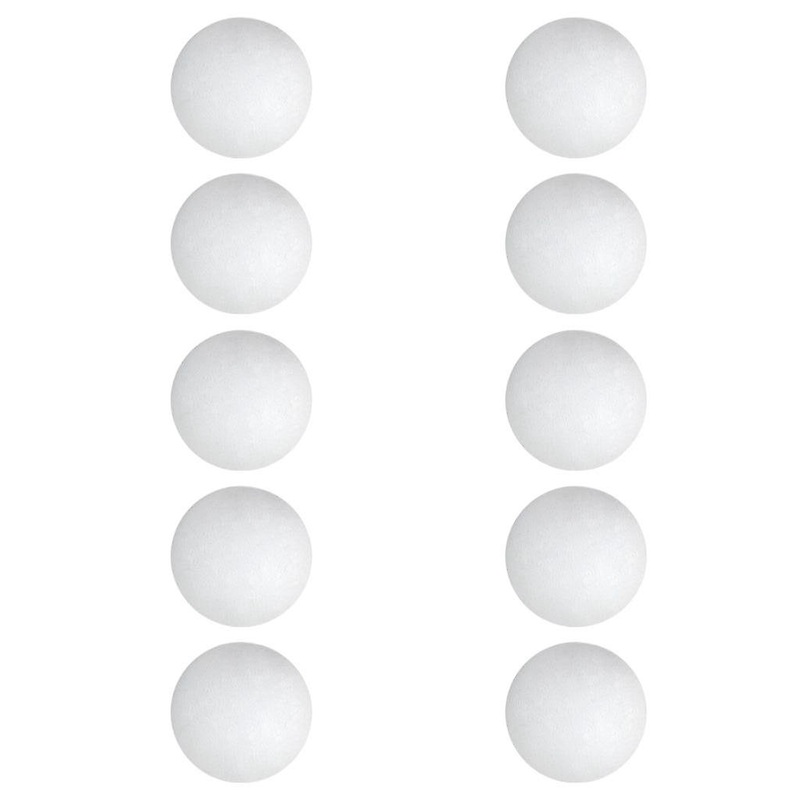10 Pieces EVA Foam Golf Swing Exercises Practice Training Balls White