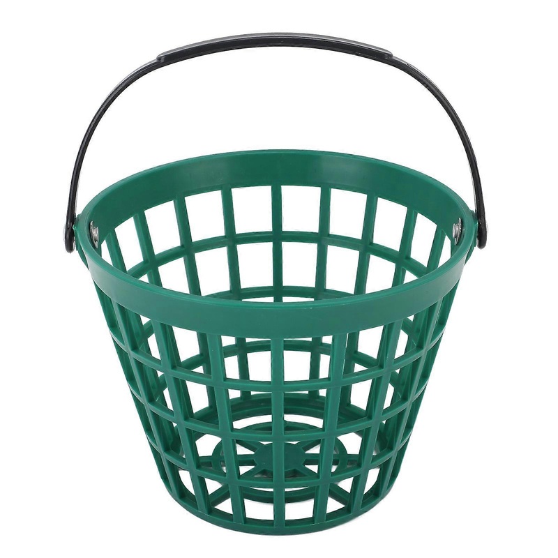 Black Golf Ball Basket Nylon Plastic Golfball Container Golf Ball Holder Contain with Handle Stadium Accessories