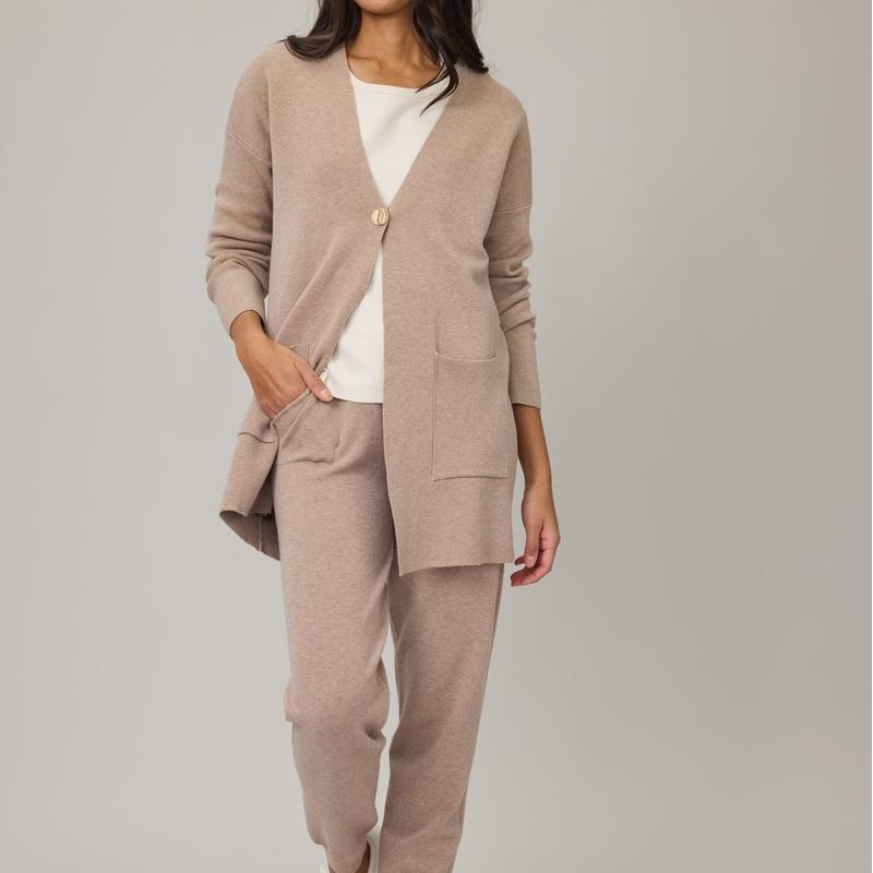 Pistache Knit Cardigan – Walnut
