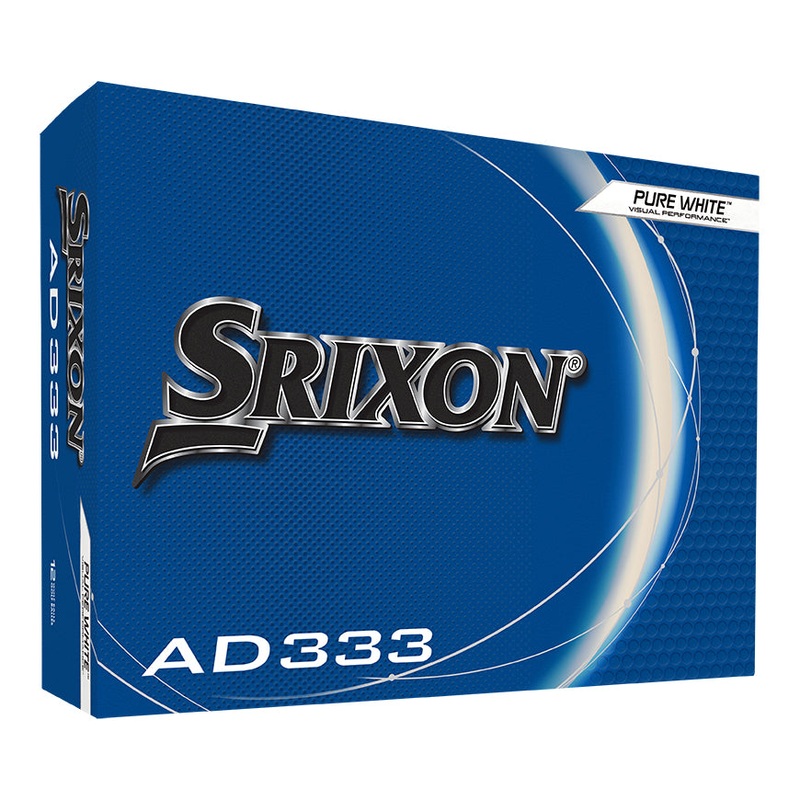 1 Dozen Srixon Ad333 Pure White Golf Balls