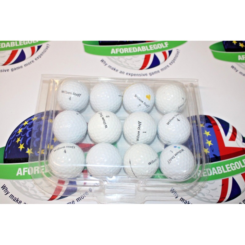 12 Wilson Staff Fg Tour Golf Balls Pearl/Pearl 1 Grade