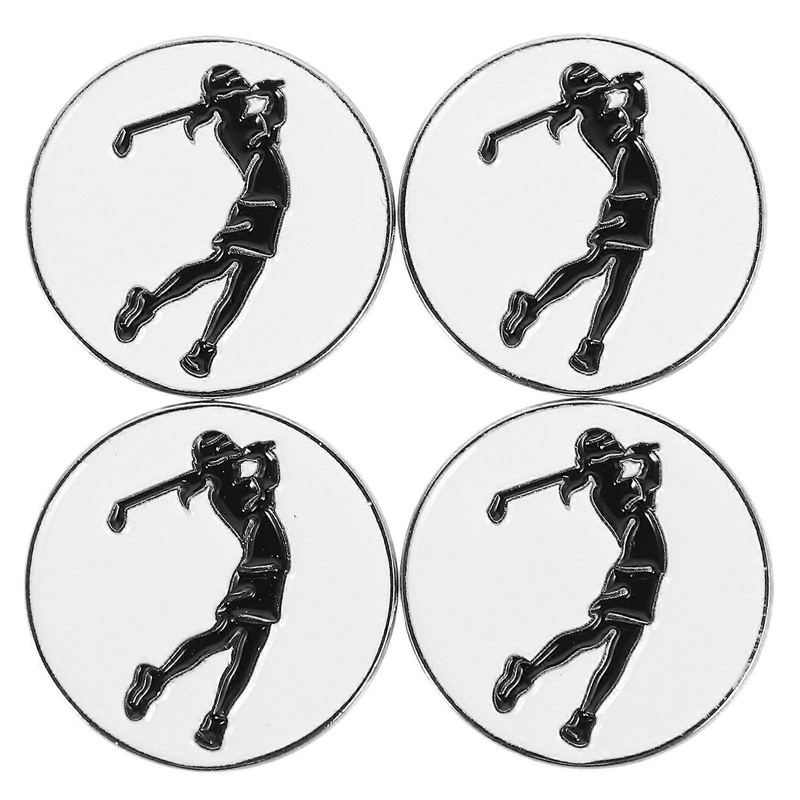 4pcs Magnetic Hat Clip For Golf Ball Marking With Metal Cap Clip For Travel Golf Accessories For Women Funny Ball Marker Hat Clip