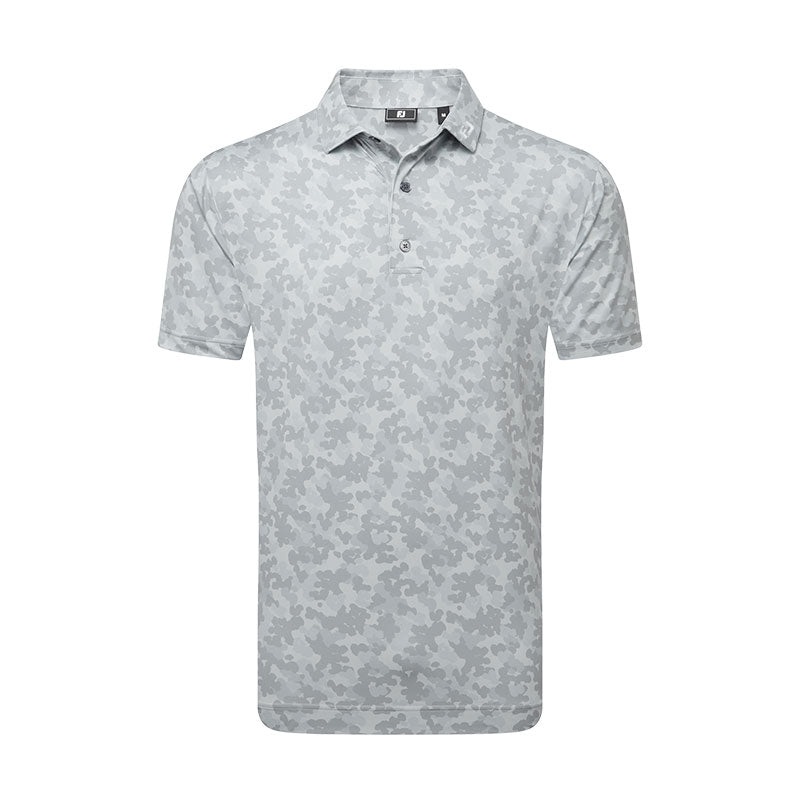FOOTJOY Leaf Camo Lisle Men’s Polo (Grey)