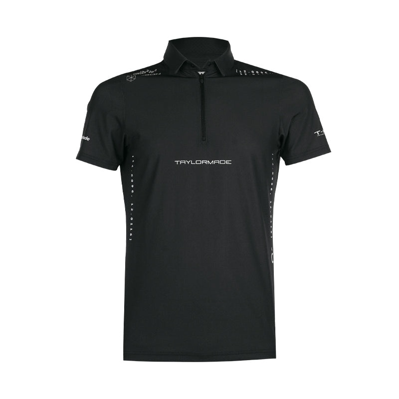 TAYLORMADE T-Ice Carbon Men’s Polo (Black)