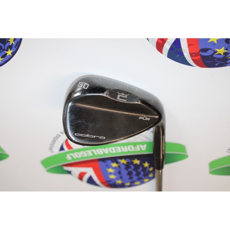 Used Cobra Pur Black Pvd 50 Degree 08 Versatile Gap Wedge Steel Shaft Stiff Flex