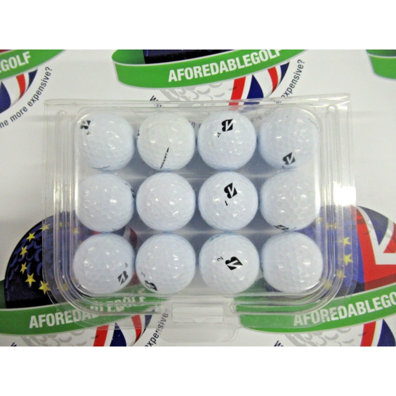12 Bridgestone E12 Soft White Golf Balls Pearl/Pearl 1 Grade