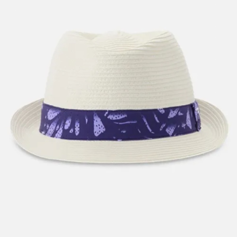 Cherv Wanitas Hat – White/Purple Band