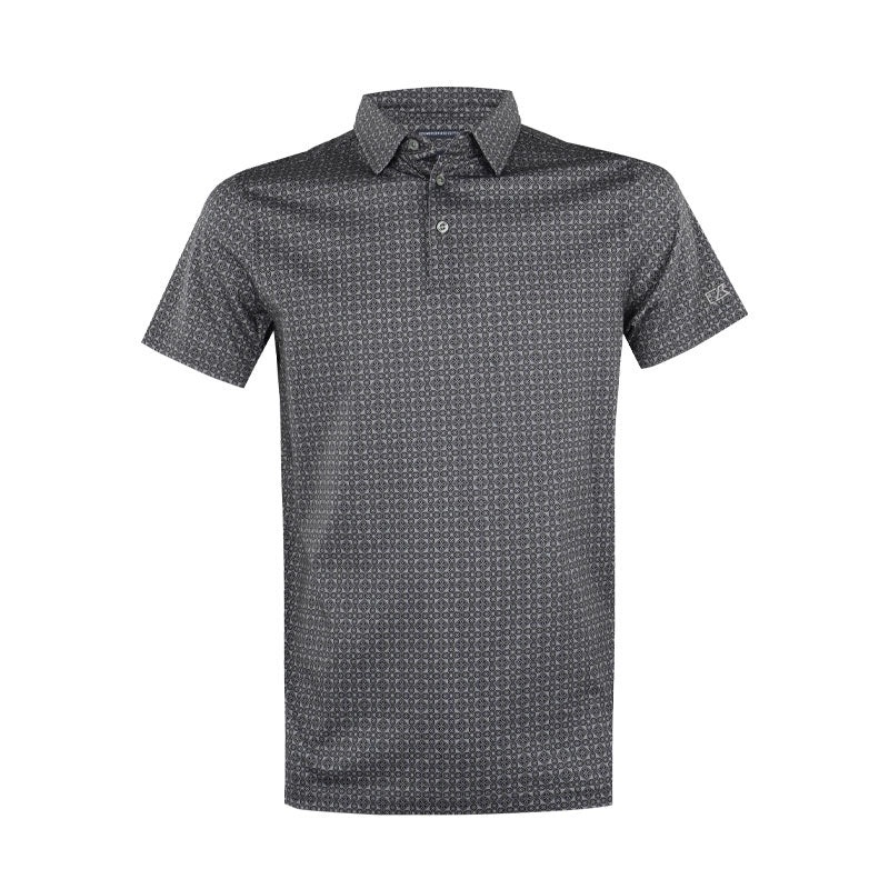 CUTTER & BUCK Mercerized Men’s Polo (Black)