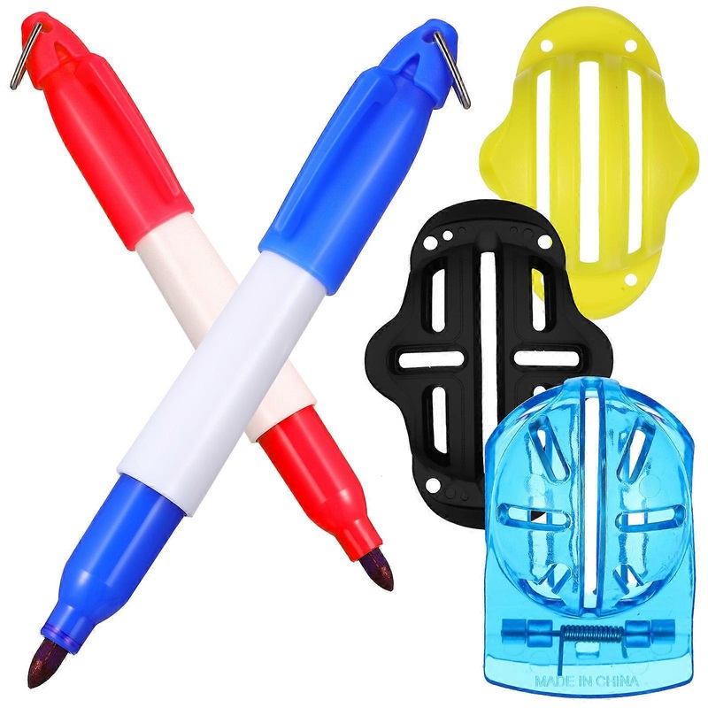 Golf Marker Tools Golf Ball Markers For Practice Sessions Black 9.10X1.50X1.20CM Improving Golf Experience 1 Set