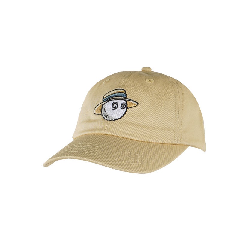 MALBON GOLF Romano Dad Men’s Cap (Khaki)