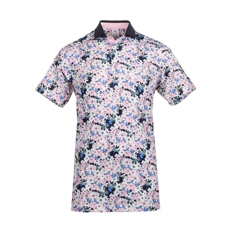 PUMA x Arnold Palmer Floral Men’s Polo (White/Deep Navy)