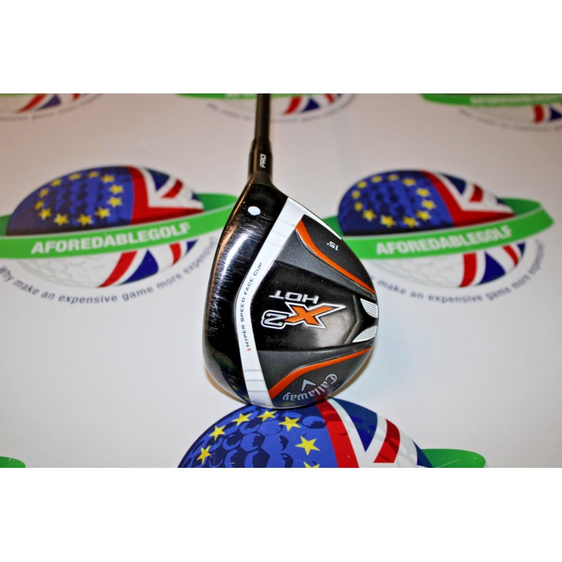 Used Callaway X2 Hot Pro 15 #3 Wood Aldila Tour Green ATX75-3.7-S Stiff Flex