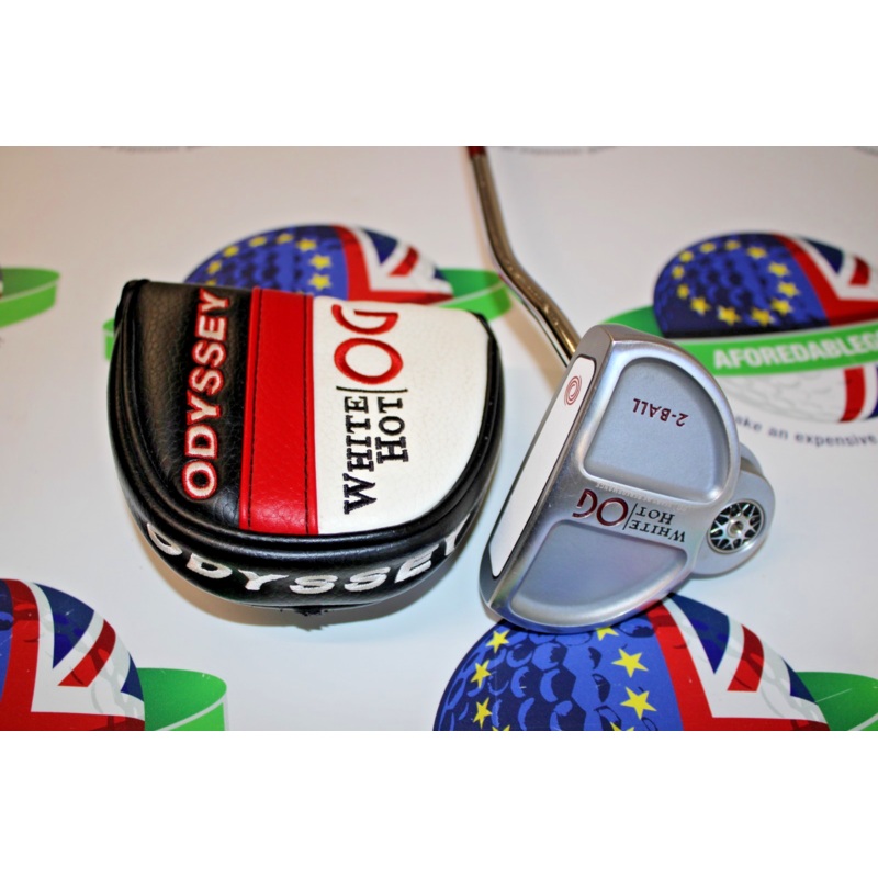 Used Odyssey Stroke Lab White Hot Og 2-Ball 34 Putter & Headcover