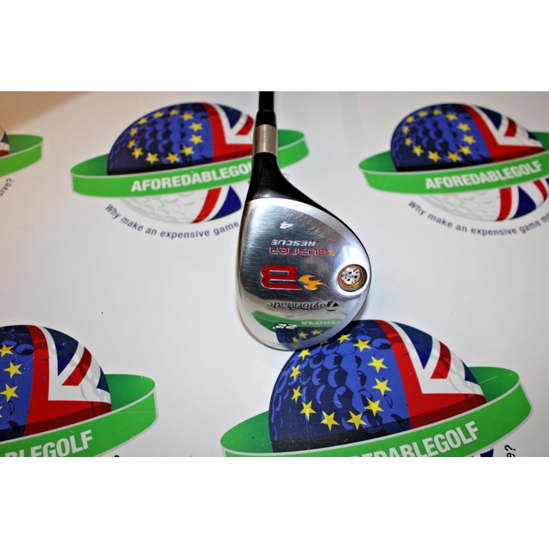 Used Taylormade Burner Rescue 22 Degree 4 Hybrid Reax Superfast 60G Regular Flex