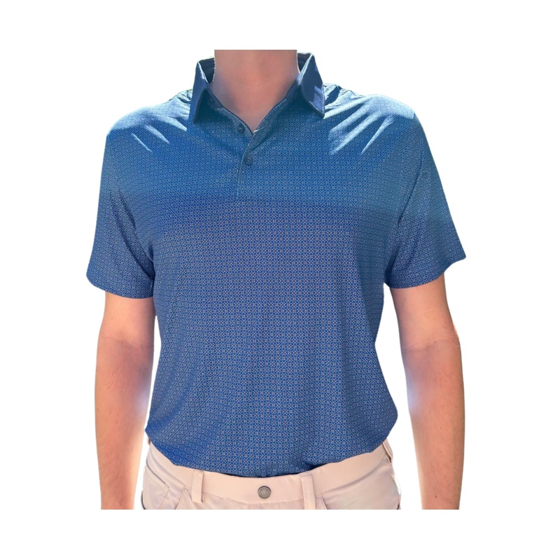 Danini Men’s S/S Polo – Peri Print