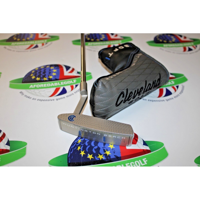 Used Cleveland Left Hand Huntington Beach Soft 4 35 Putter & Head Cover