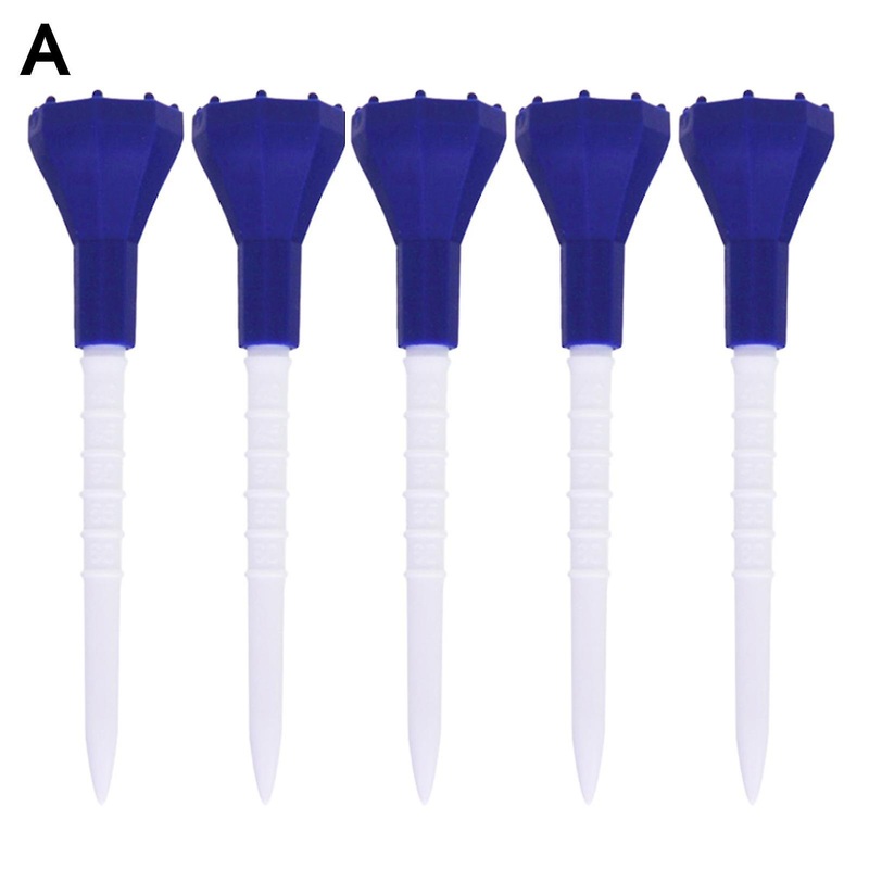 5pcs 87mm Professional Golf Ball Holder Low Resistance Precise Serve Compact Golf Training Tees For Grassland