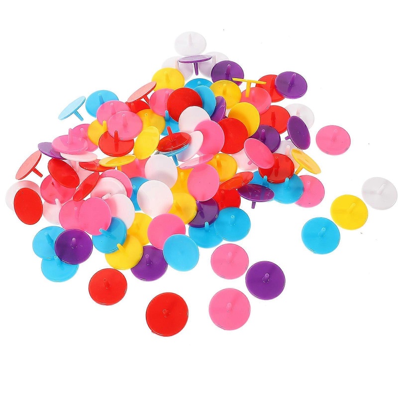 Alignment Marker Golf Portable Ball Markers Assorted Color 2.30X2.30X1.30CM Soil Insertion 100Pack