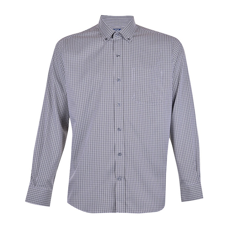 CUTTER & BUCK Versatech Multi Check Men’s Longsleeve Shirt (Black)