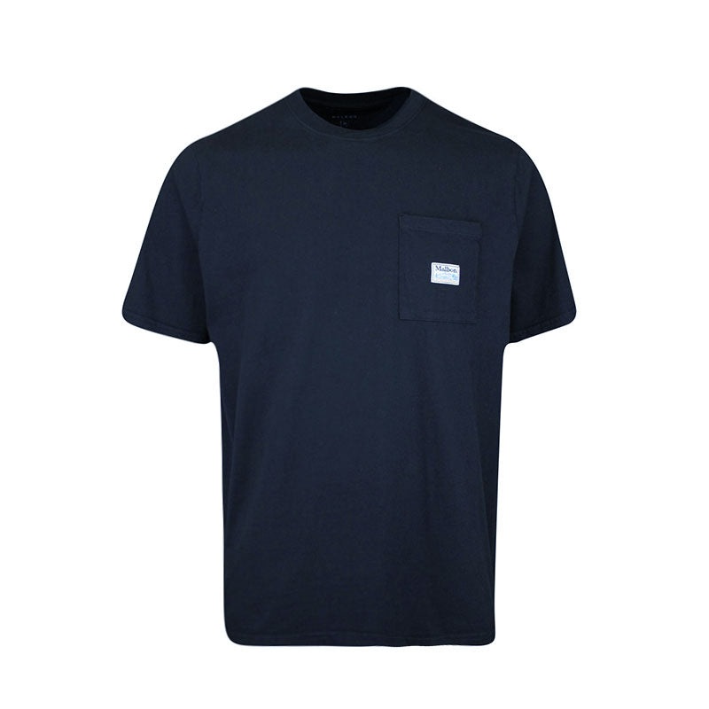 MALBON GOLF Fishing Buckets Pocket Men’s T-Shirt (Navy)
