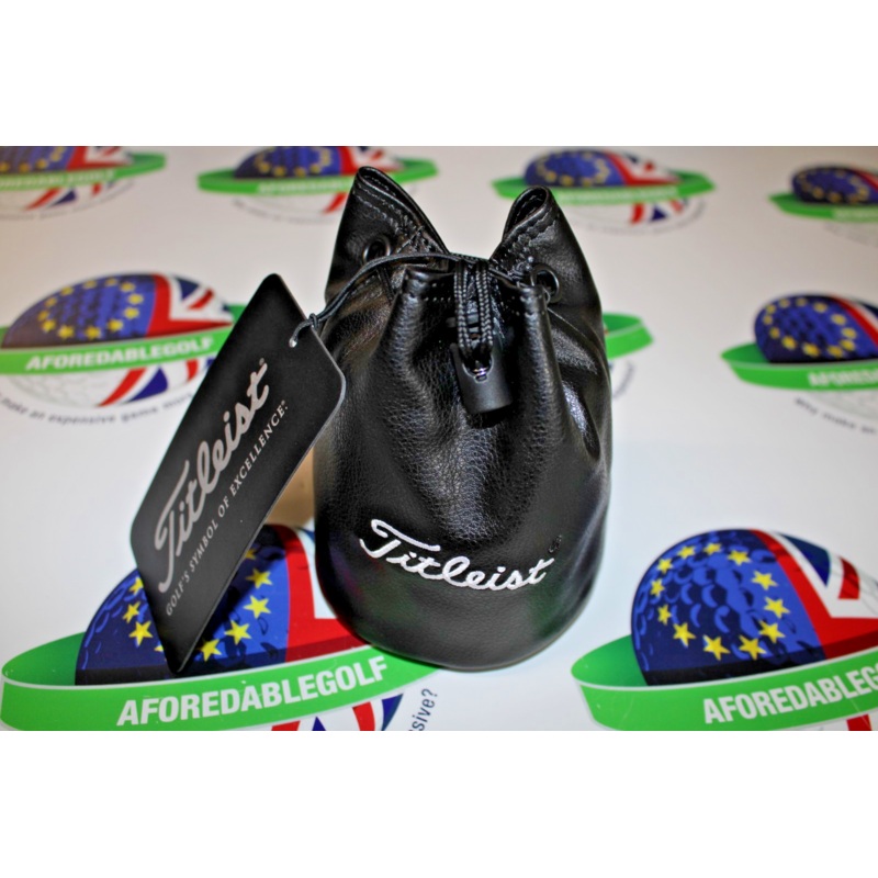 Titleist Professional draw string black valuables pouch