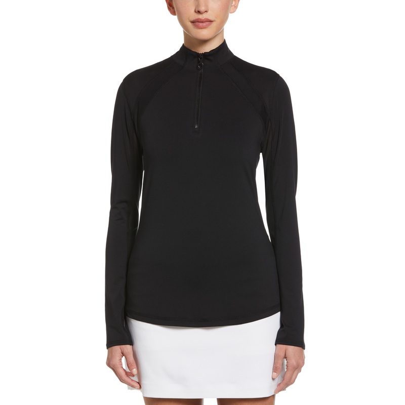 Women’s Sun Protection Quarter Zip Golf Shirt