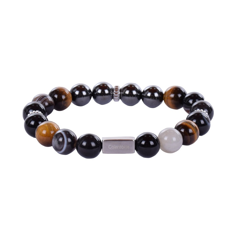 COLANTOTTE Loop EN Tiger’s Eye Bracelet (Orange/Black)