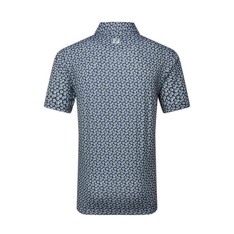 FOOTJOY Floral Sketch Lisle Men’s Polo (Navy)