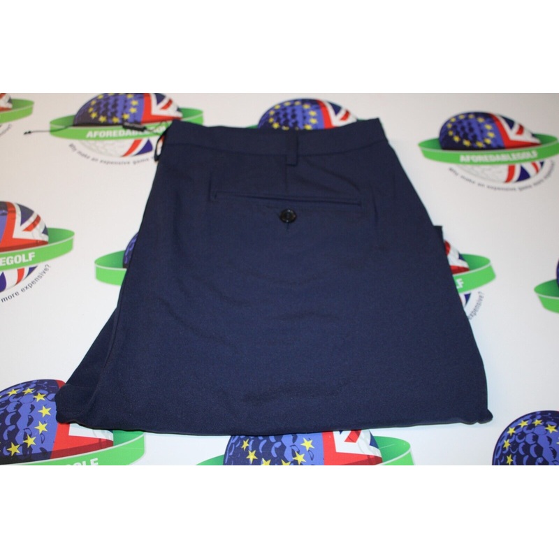 Island Green Tapered Leg Golf Trousers Navy Waist 36 X Leg 31
