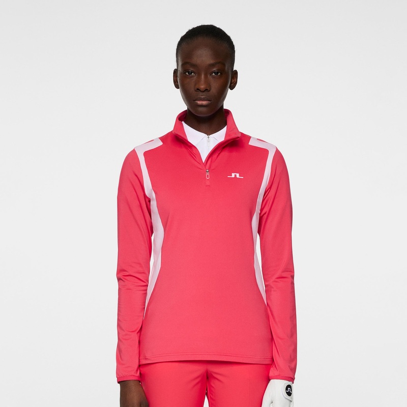 J.Lindeberg Ladies Lightweight Quarter Zip Mid-Layer